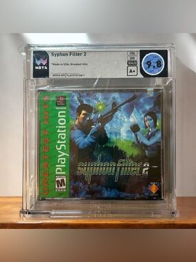 Graded Syphon Filter 2 • WATA 9.8 A+ • PlayStation 1 Greatest Hits • PS1 VGA CGC